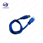 Blaues USB 2,0 - ein Stecker-lötender Injektor Kabelstrang kundengebundenes UL94 - V0 Pin 4