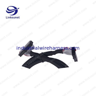 UL2651-28AWG 1.27mm black pvc Round Flat cable wiring harness