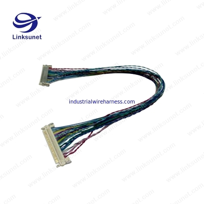 JAE LVDS Pich 1.25mm FI - X30H white connector with Custom Wiring Harness